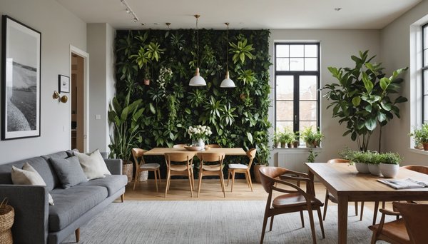 Créer l'Oasis Parfaite : Guide pour une Cloison Végétale Séparant Salle à Manger et Salon
