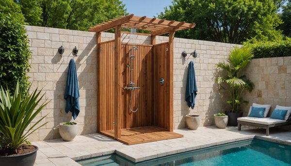 Comment choisir le bon emplacement pour une douche extérieure près de votre piscine ?